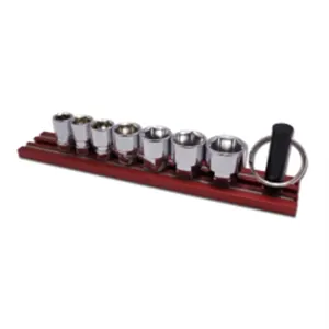 VIM Tools VIM Tools 7-Piece Dual Drive Fractional SAE Shallow Chrome Sockets Set