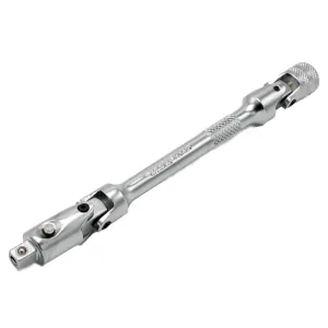 VIM Tools 6 Inch OAL 1/4 Inch Drive Double Joint Universal Locking Extension with Spring-Loaded Male End