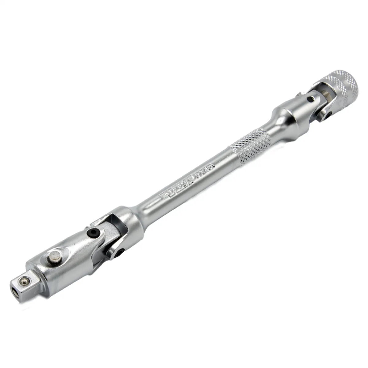 VIM Tools 6 Inch OAL 1/4 Inch Drive Double Joint Universal Locking Extension with Spring-Loaded Male End