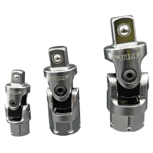 VIM Tools 3 Piece Firm Flex Dual Drive UJ Adapter Set