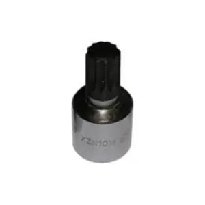 VIM Tools 10 mm Hex Bit, Chrome 1/2 Inch Square Drive Bit Holder