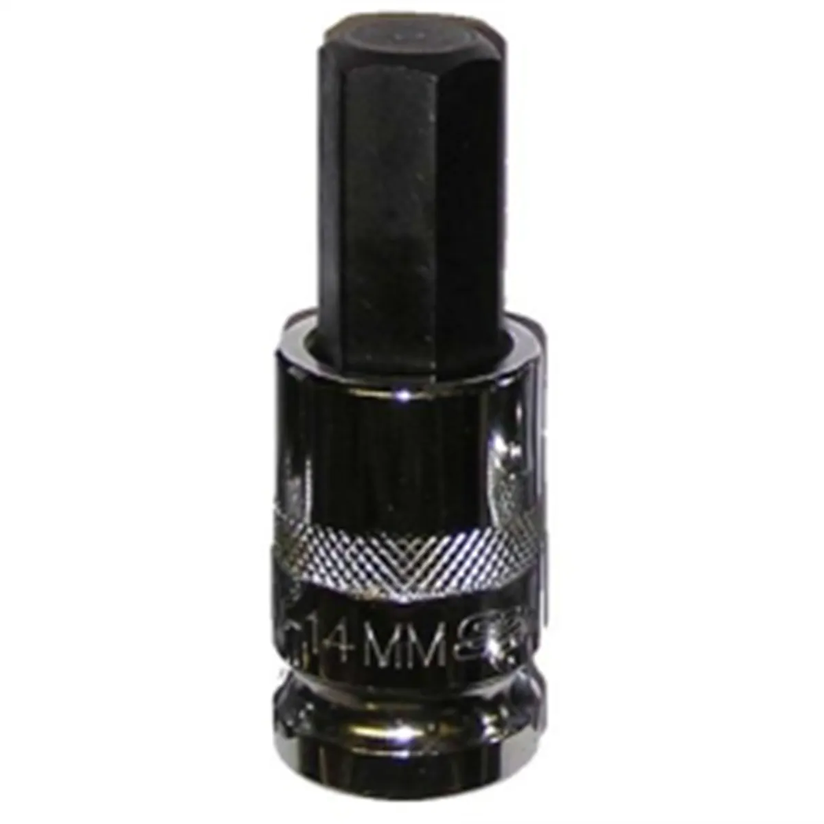 VIM Tools 14 mm Hex Bit, Chrome 1/2 Inch Square Drive Bit Holder