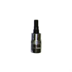 VIM Tools 5 mm Hex Bit, Satin Chrome 1/4 Inch Square Drive Bit Holder