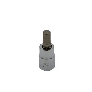 VIM Tools 9 mm Hex Bit, Satin Chrome 3/8 Inch Square Drive Bit Holder