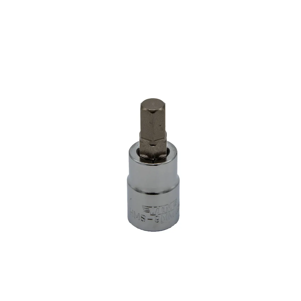 VIM Tools 9 mm Hex Bit, Satin Chrome 3/8 Inch Square Drive Bit Holder