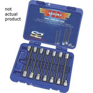 VIM Tools 8 mm Ball Hex Blade, 3/8 Square Drive Holder, 6 Inch OAL