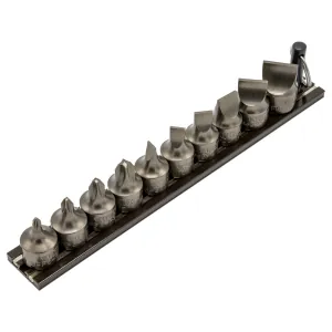 VIM Tools Impact Stubby Flat & Philips Driver Set 10 Piece Power Or Hand Approved, 3/8 Square Drive