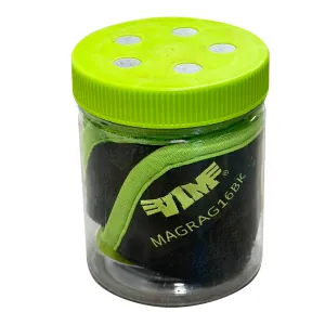 VIM Tools 16 Inch X 16 Inch Magnetic Microfiber Rag - Black & Green