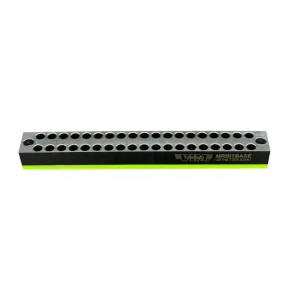 VIM Tools Green Magrail Bit Base, Holds 38 Standard Or Power Shank Tools, Magnetic Base