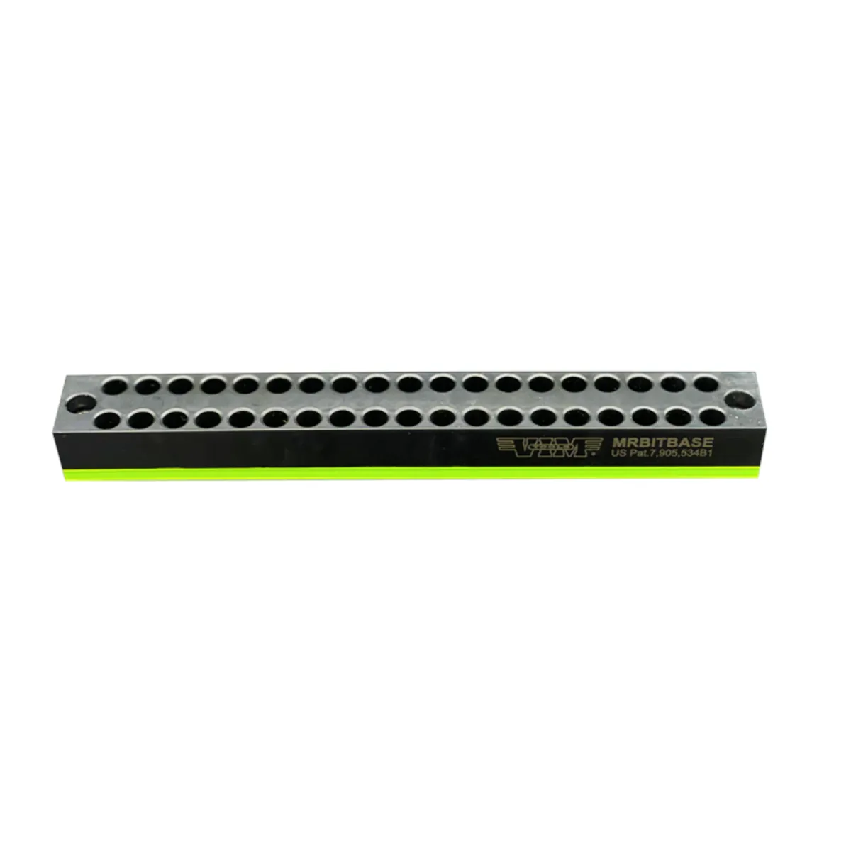 VIM Tools Green Magrail Bit Base, Holds 38 Standard Or Power Shank Tools, Magnetic Base