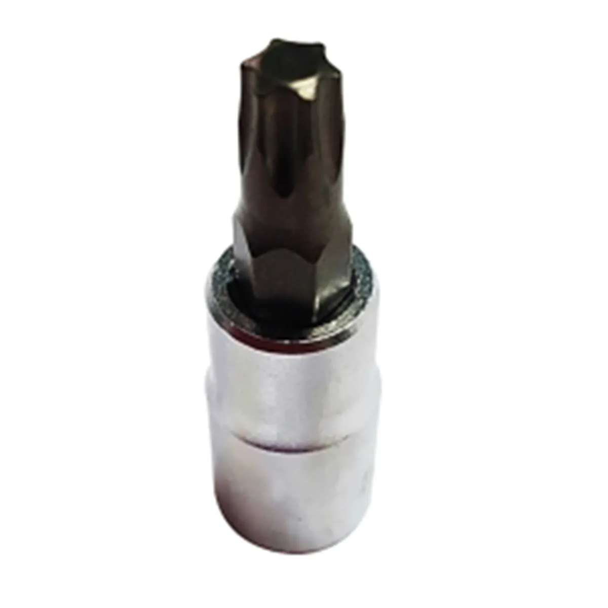 VIM Tools T30 TORX, Gun Metal Gray Bit, Satin Chrome 1/4 Inch Square Drive Bit Holder
