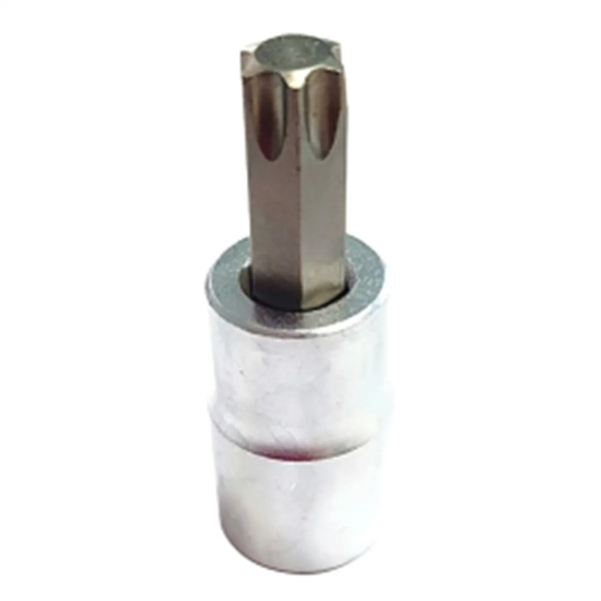VIM Tools T40 TORX, Gun Metal Gray Bit, Satin Chrome 3/8 Inch Square Drive Bit Holder