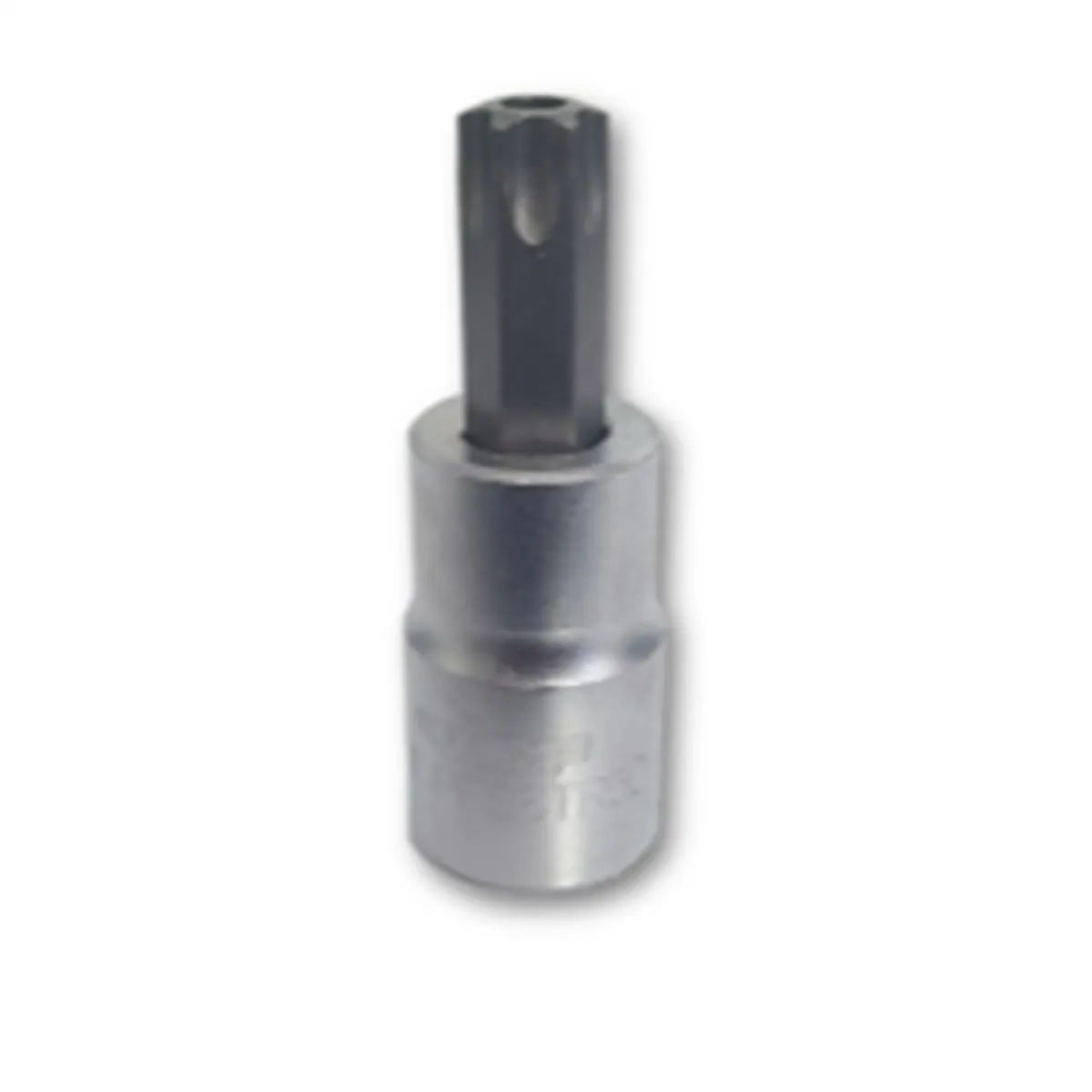 VIM Tools TR50 Tamper Proof TORX Gun Metal Gray Bit, Satin Chrome 3/8 Inch Square Drive Bit Holder