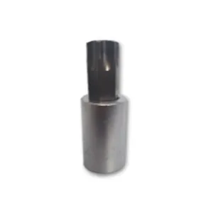VIM Tools T70 TORX, Gun Metal Gray Bit, Satin Chrome 1/2 Inch Square Drive Bit Holder