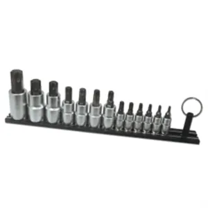 VIM Tools Elite 13 Piece TORX Set, T10 Thru T70, Package On A Black Magrail