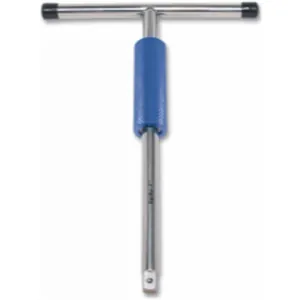 VIM Tools 1/2 Inch Turbo T, Speed T Handle Wrench, Stainless Steel with Blue Handle