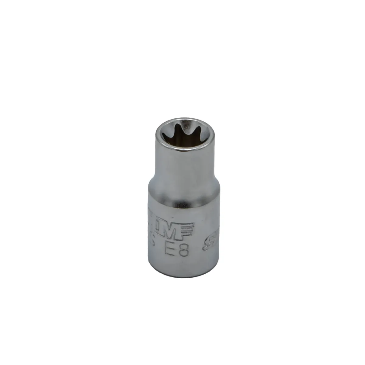 VIM Tools E8 TORX Socket, 1/4 Inch Square Drive, Satin Chrome