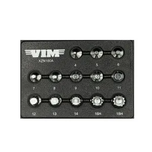 VIM Tools 13 Piece XZN Driver Set - 3/8 Inch Drive