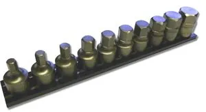 3/8" Drive 10 Piece SAE Stubby