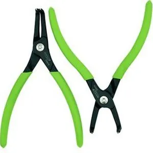 7" OAL Snap Ring Bent Pliers