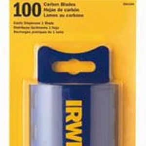 Traditional Carbon Utility Blades with Dispenser, 100 Pack