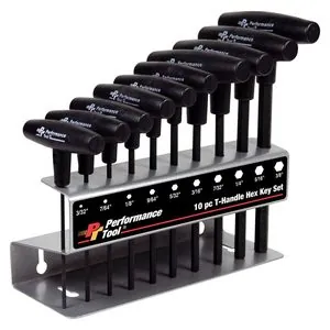 Wilmar Corp. / Performance Tool 10 Piece SAE T-Handle Hex Key Set