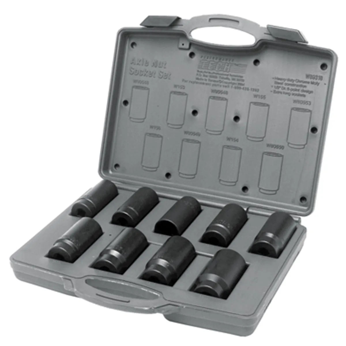 Wilmar Corp. / Performance Tool 9 Piece Axle Nut Socket Set