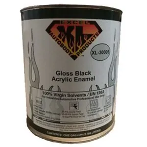 Excel Auto Body Products BLACK ACRYLIC ENAMEL GA.