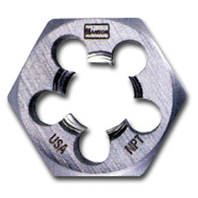 1/8" - 27 NPT Hexagon Taper Pipe Die, Carded