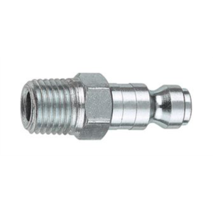 Amflo 1/4" Coupler Plug with 3/8 Male Threads Automotive T Style- Pack of 10