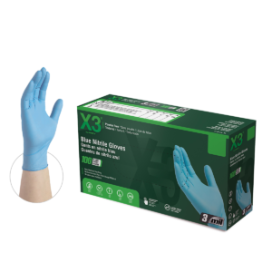 Xtreme XL X3 Powder Free Textured Blue Nitrile