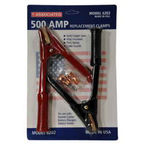 Associated CLAMPS BATTERY 500AMP COPPER VINYL INSULATION