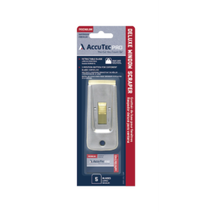 AccuTec Pro Deluxe Heavy Duty Window Scraper with 5 Blades