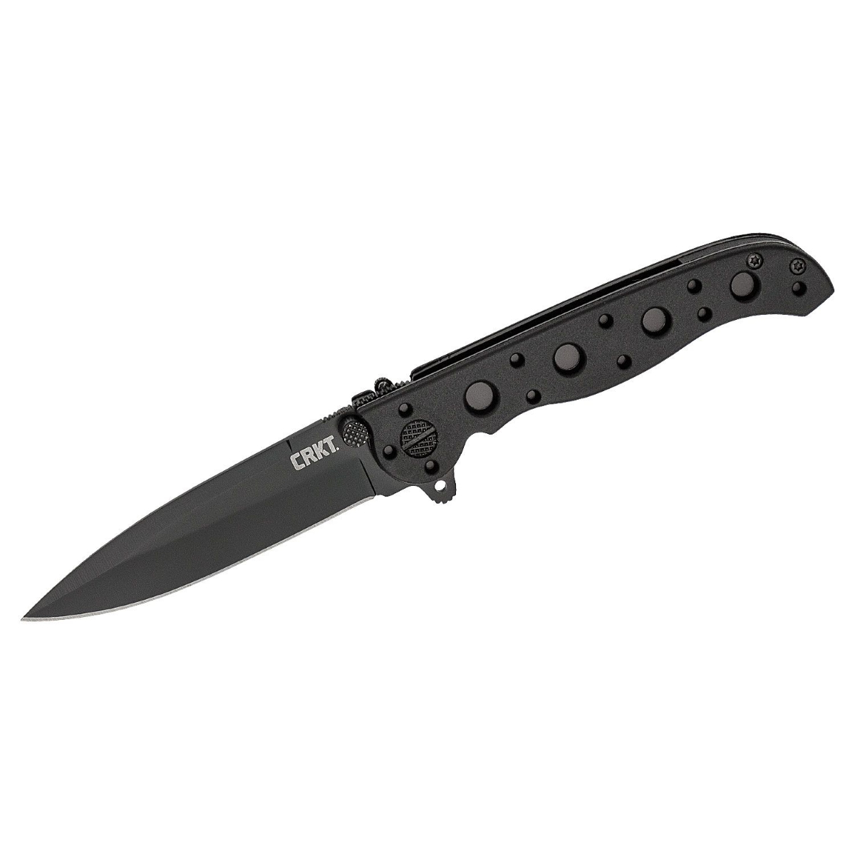 CRKT (Columbia River Knife) M16-01KZ 8Cr13MoV EDP Plain Blade Folding Knife with Liner Lock Glass-Reinforced Nylon Handle - Black