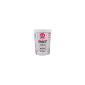 Coster G.L. Ent. Quick Mix 940 Measuring and Mixing Cup with Lid, 40 oz, Clear