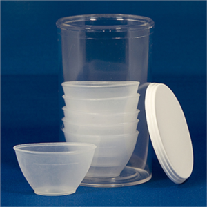 Chaos Safety Supplies Eye Cups, Non-Sterile, Plastic, 6 Per Vial