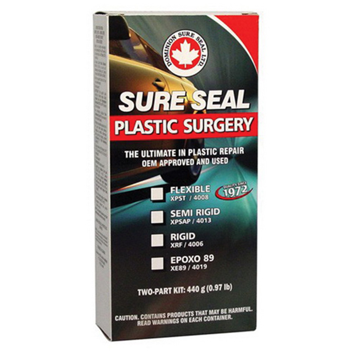 Dominion Sure Seal 4013 2-Component Semi-Rigid Epoxy Adhesive Filler Kit, 16 oz, Liquid
