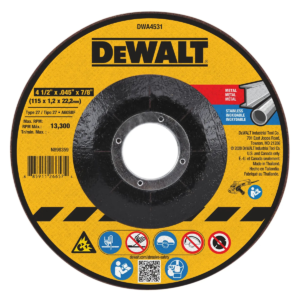 DeWalt 4-1/2 Inch x .045 Inch x 7/8 Inch Type 27 Metal Cutting Wheel