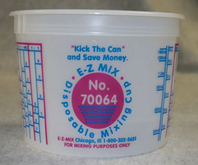 2-Quart Plastic Mixing Cups, box of 50