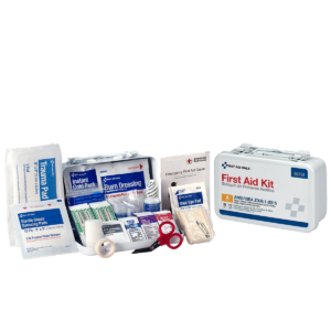 First Aid Only 10 Person First Aid Kit ANSI A Metal Case