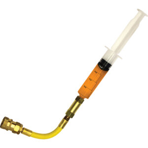 1 oz (30 ml) A/C Dye Syringe Injector with pressure check valve & hose for R-134a systems