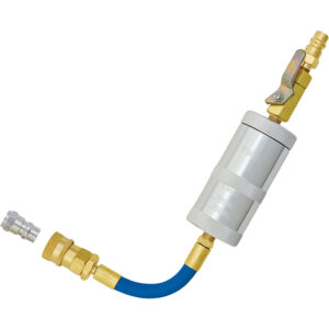 2 oz (60 ml) Refillable Universal A/C Oil Fluid Injector R-1234yf hose coupler purge fitting