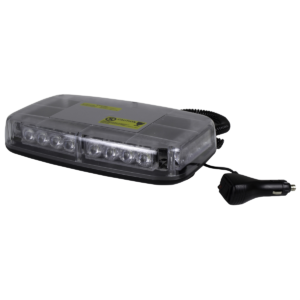Hopkins Manufacturing LED Low-Profile Magnetic Warning Light Bar, Clear Lens w/ Amber LED