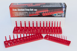 3 Piece SAE Hansen Socket Tray