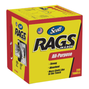 Kimberly-Clark Scott Rags in a Box 200-ct, White