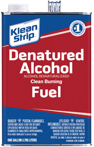 Denatured Alcohol Clean Burning Fuel, Gallon