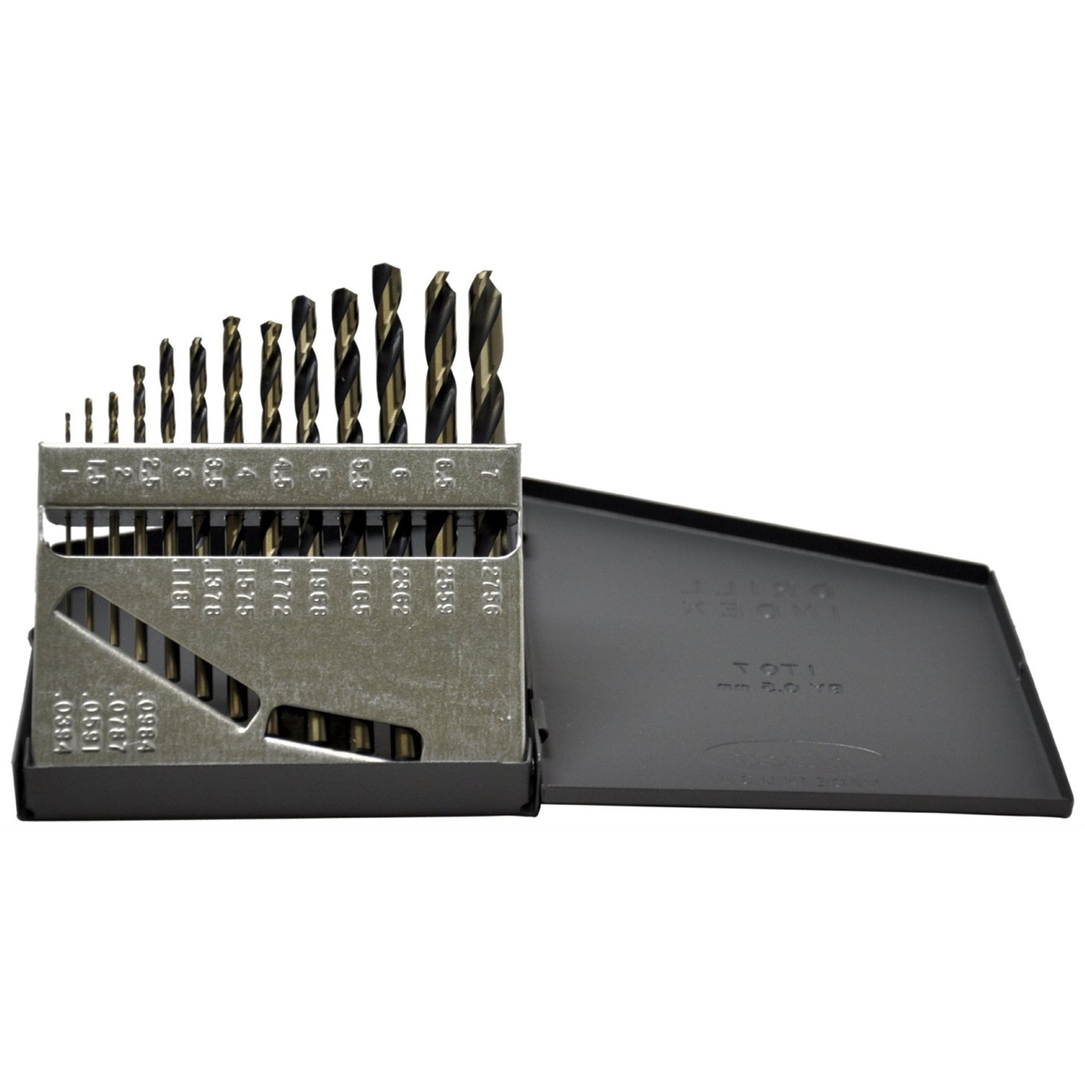 KnKut KnKut 13 Piece Metric Jobber Length Drill Bit Set M1 - M7 x 0.5MM
