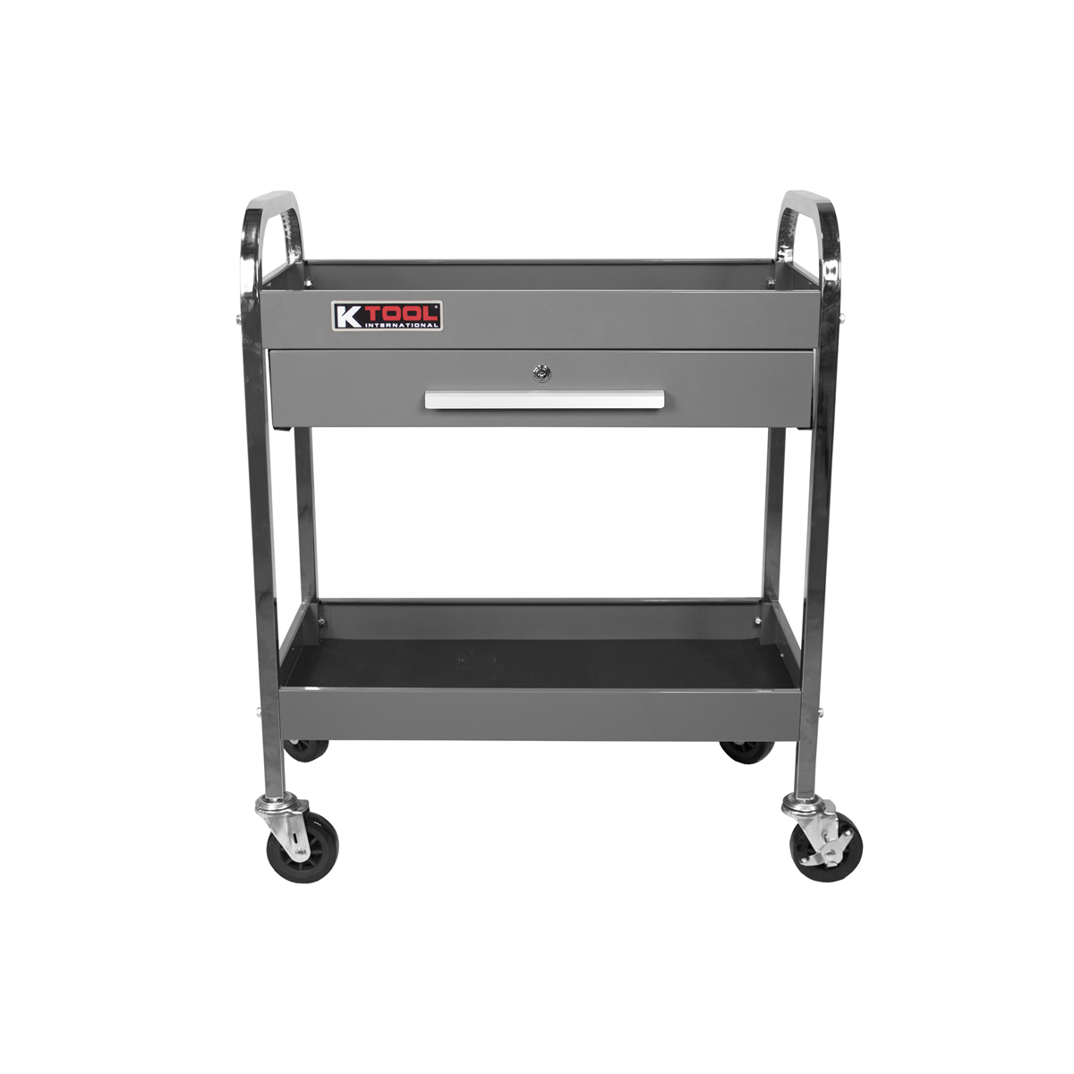 K Tool International Service Tool Cart Steel 1-Drawer 2-Shelves (Grey)