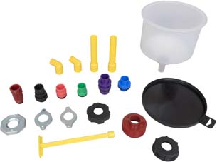 19 Piece Spill-Free Funnel Kit