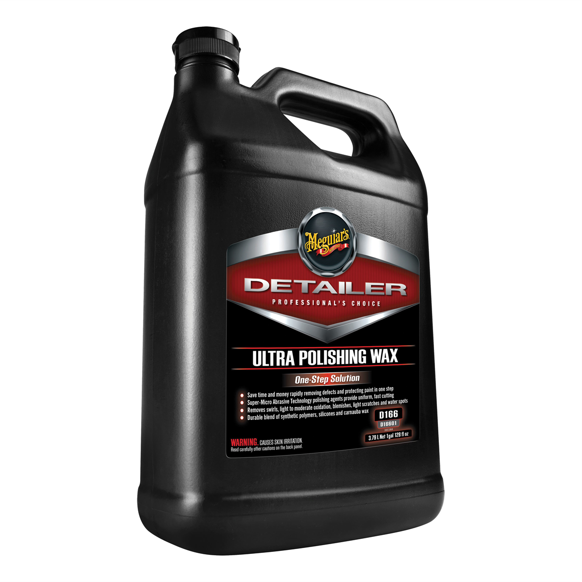 Meguiars Detailer D16601 Ultra Polishing Wax, 1 gal Can, Yellow, Liquid